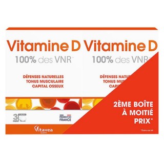 Vitamine D 100% Nutrisanté - Défenses naturelles - 2 x 90 comprimés