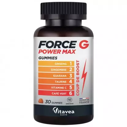 Force G Power Max Nutrisanté - Booster d'énergie - 30 gummies