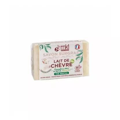 Savon au lait de chèvre Bio Thé de Sencha MKL - Peaux mixtes à grasses - 100g