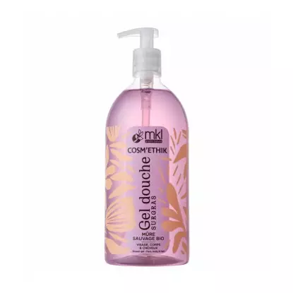 Gel douche à la mûre sauvage Bio MKL - Shampoing douche - 1L