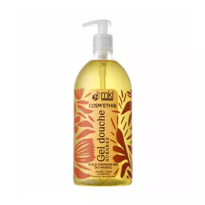 Gel douche à l'huile d'Argan Bio du Maroc MKL - Visage et corps - 1L