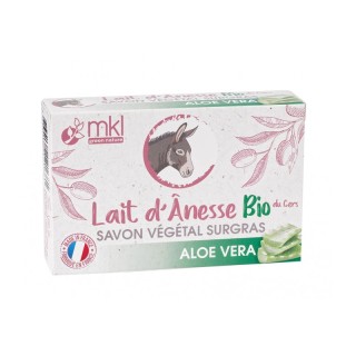 Savon surgras au lait d'ânesse Bio à l'Aloe Vera MKL - Confort et souplesse - 100g