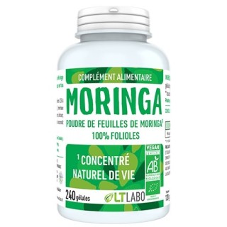 Moringa pure Bio LT Labo - Concentré naturel de vie - 240 gélules