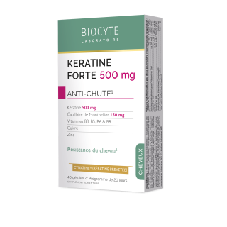 Biocyte Kératine forte anti-chute - 40 gélules