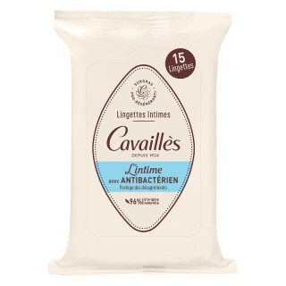Lingettes intimes anti-bactérien Rogé Cavaillès x 15 lingettes