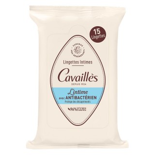 Lingettes intimes anti-bactérien Rogé Cavaillès x 15 lingettes