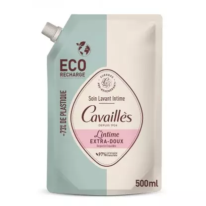 Soin lavant intime extra-doux L'intime Rogé Cavaillès - Ecorecharge 500ml