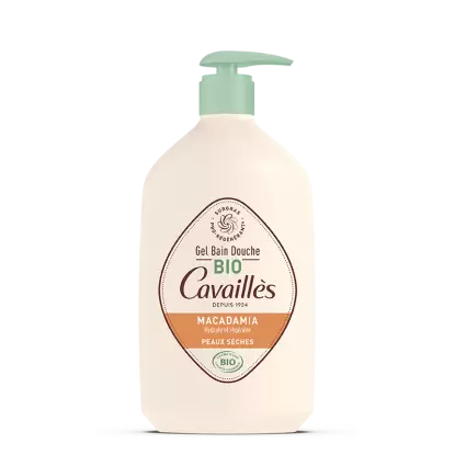 Gel bain douche huile de Macadamia Bio Rogé Cavaillès - Visage et corps - 1L