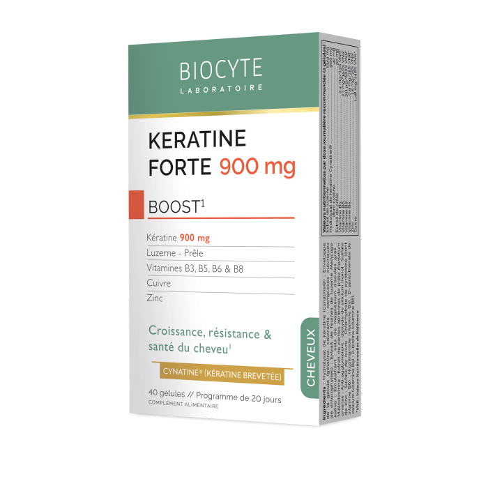 Biocyte Keratine Forte Full spectrum - 40 Gélules