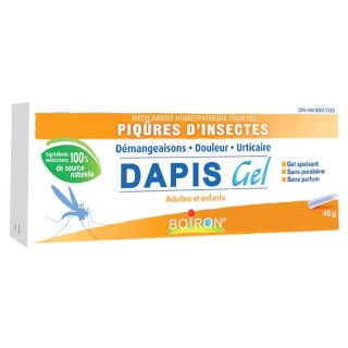 Gel apaisant anti-démangeaisons Dapis Boiron - Piqûres - 40g