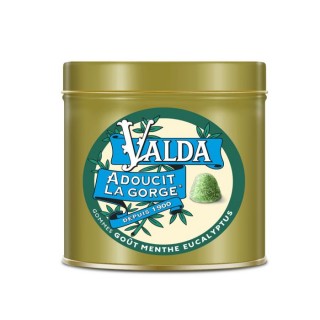 Gommes goût menthe eucalyptus Valda - Gorges sèches et irritées - 140g