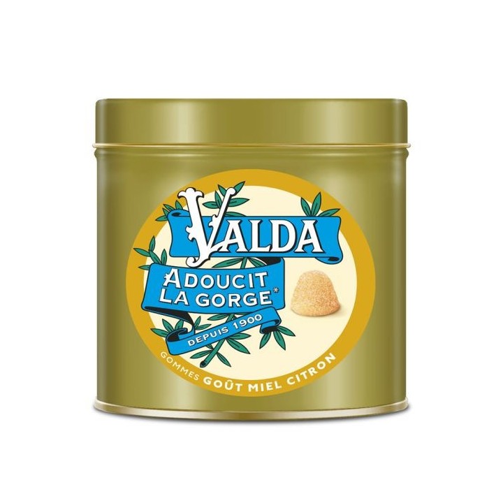 Gommes goût miel citron Valda - Sensation de fraîcheur - 140g