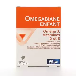 Biane Enfant Oméga 3 Vit D et E 27 pastilles gélifiées