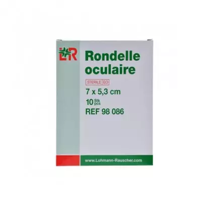 Rondelle oculaire stérile Velpeau Lohmann & Rauscher - 10 rondelles de 7 cm x 5.3 cm