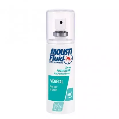Spray protecteur anti-moustiques végétal Moustifluid - Répulsif - 75ml
