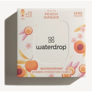 Microdrink YOUTH Waterdrop - Pêche/Gingembre - 12 cubes à dissoudre