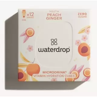 Microdrink YOUTH Waterdrop - Pêche/Gingembre - 12 cubes à dissoudre