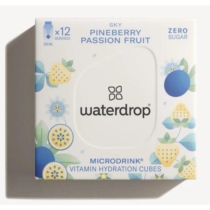 Microdrink SKY Waterdrop - Fraise/Ananas/Fruit de la Passion - 12 cubes