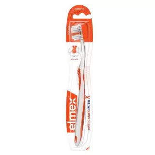 Brosse à dents souple Anti-caries InterX Elmex - Hygiène dentaire