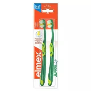 Brosse à dents 6-12 ans souple Elmex - Hygiène dentaire - X2