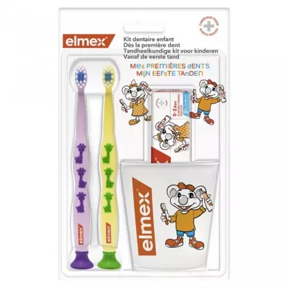 Kit dentaire enfant Elmex - Hygiène bucco-dentaire dès la première dent