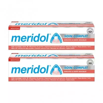 Dentifrice soin complet gencives & dents sensibles Méridol - Lot 2 x 75ml