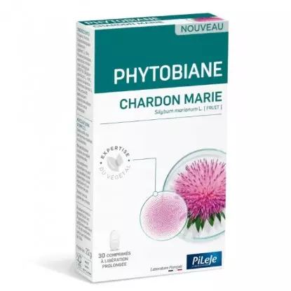 Phytobiane Chardon Marie Pileje - Confort digestif - 30 comprimés