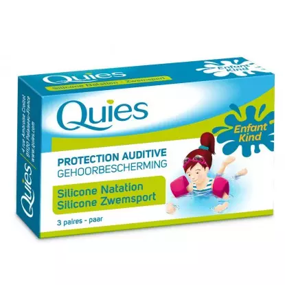 Quies Protection Auditive Silicone Naturel Enfant 3 Paires