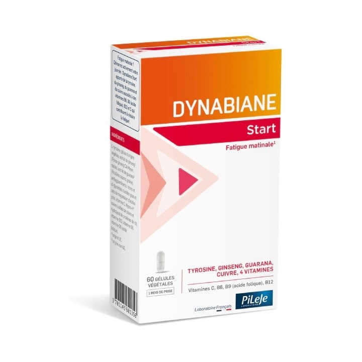 Dynabiane Start Pileje - Réduit la fatigue matinale - 60 gélules