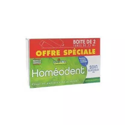 Homeodent dentifrice Chlorophylle lot de 2x75ml