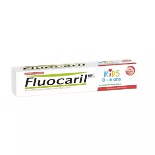 Fluocaril Kids Dentifrice gel fraise 0-6 ans - 50ml