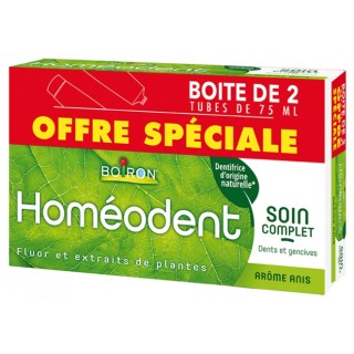 Boiron Homéodent Dentifrice anis - Lot de 2 x 75ml