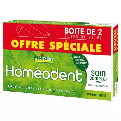 Boiron Homéodent Dentifrice anis - Lot de 2 x 75ml