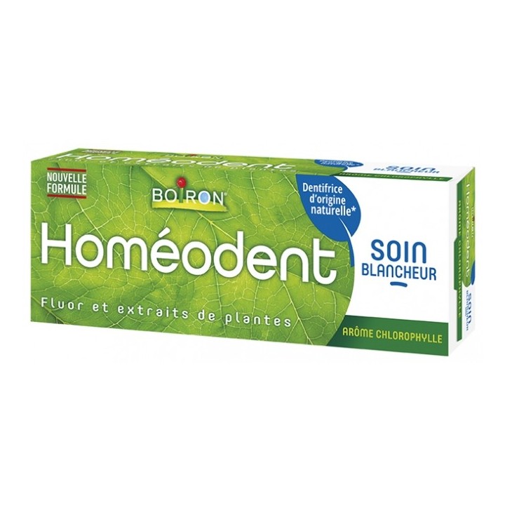 Dentifrice soin blancheur chlorophylle Homéodent Boiron - 75ml