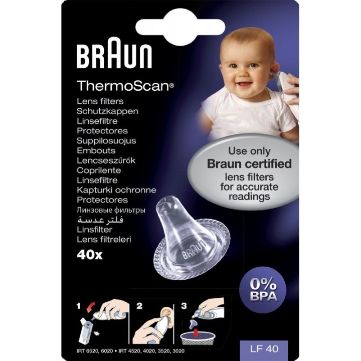 Embouts auriculaires pour Thermoscan de Braun - 40 embouts