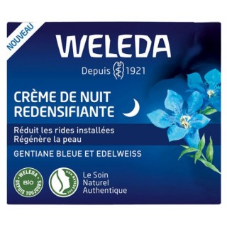 Crème de nuit redensifiante Gentiane Bleue et Edelweiss Bio Weleda - 40ml