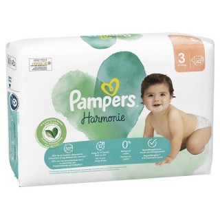 Couches T3 (6-10kg) Harmonie Pampers - Change bébé - 42 couches