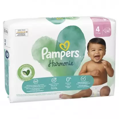 Couches T4 (9-14kg) Harmonie Pampers - Change bébé - 36 couches