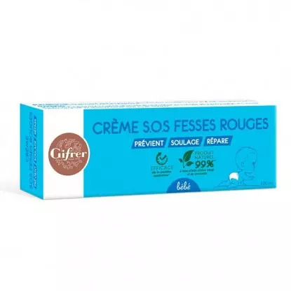 Crème S.O.S fesses rouges Gifrer - Fesses rouges des bébés - 100ml