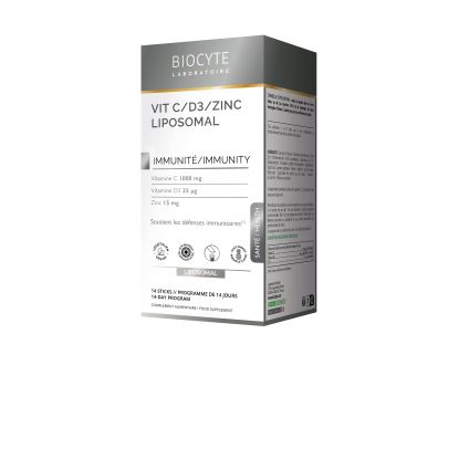 Biocyte Vit C/D3/Zinc Liposomal - 14 sticks