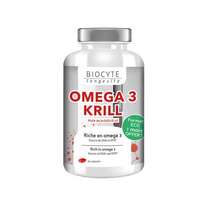 Biocyte Longevity Omega 3 Krill - 90 capsules
