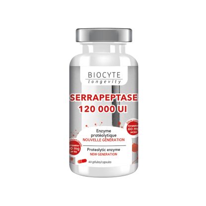 Biocyte Serrapeptase - 60 gélules
