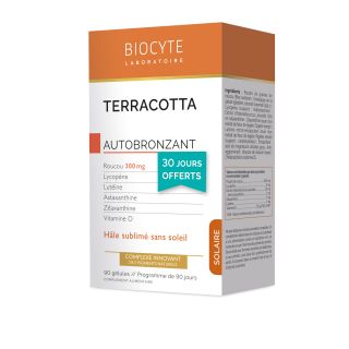 Biocyte Terracotta Cocktail autobronzant - Lot de 3 x 30 comprimés