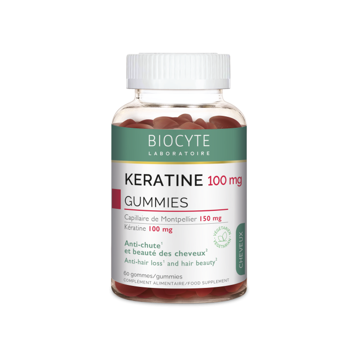 Biocyte Kératine - 60 Gummies
