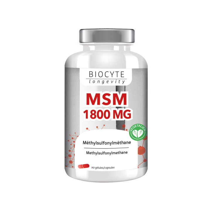 Biocyte Longevity MSM 1800 mg - 90 gélules