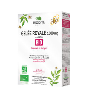 Biocyte Gelée Royale 1500 mg Bio - 20 ampoules