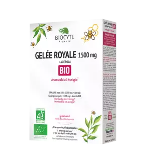 Biocyte Gelée Royale 1500 mg Bio - 20 ampoules
