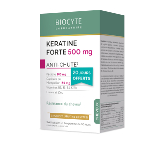 Biocyte Kératine forte anti-chute - 3 x 40 gélules