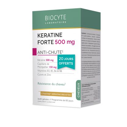 Biocyte Kératine forte anti-chute - 3 x 40 gélules