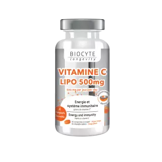Biocyte Longevity Vitamine C Lipo 500mg - 30 comprimés à croquer